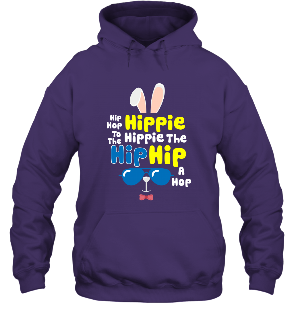 Hip Hop To The Hippie Easter Day Shirt Hoodie Hoodie Purple