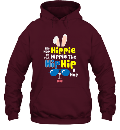 Hip Hop To The Hippie Easter Day Shirt Hoodie Hoodie Maroon