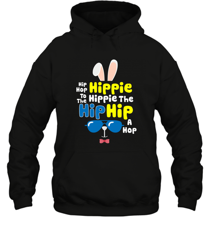 Hip Hop To The Hippie Easter Day Shirt Hoodie Hoodie Black