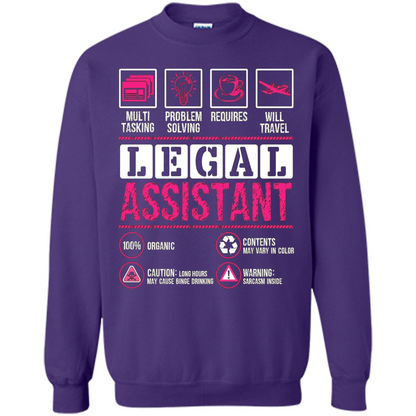Legal Assistant T-shirt Funny Legal Assistant T-shirt Purple