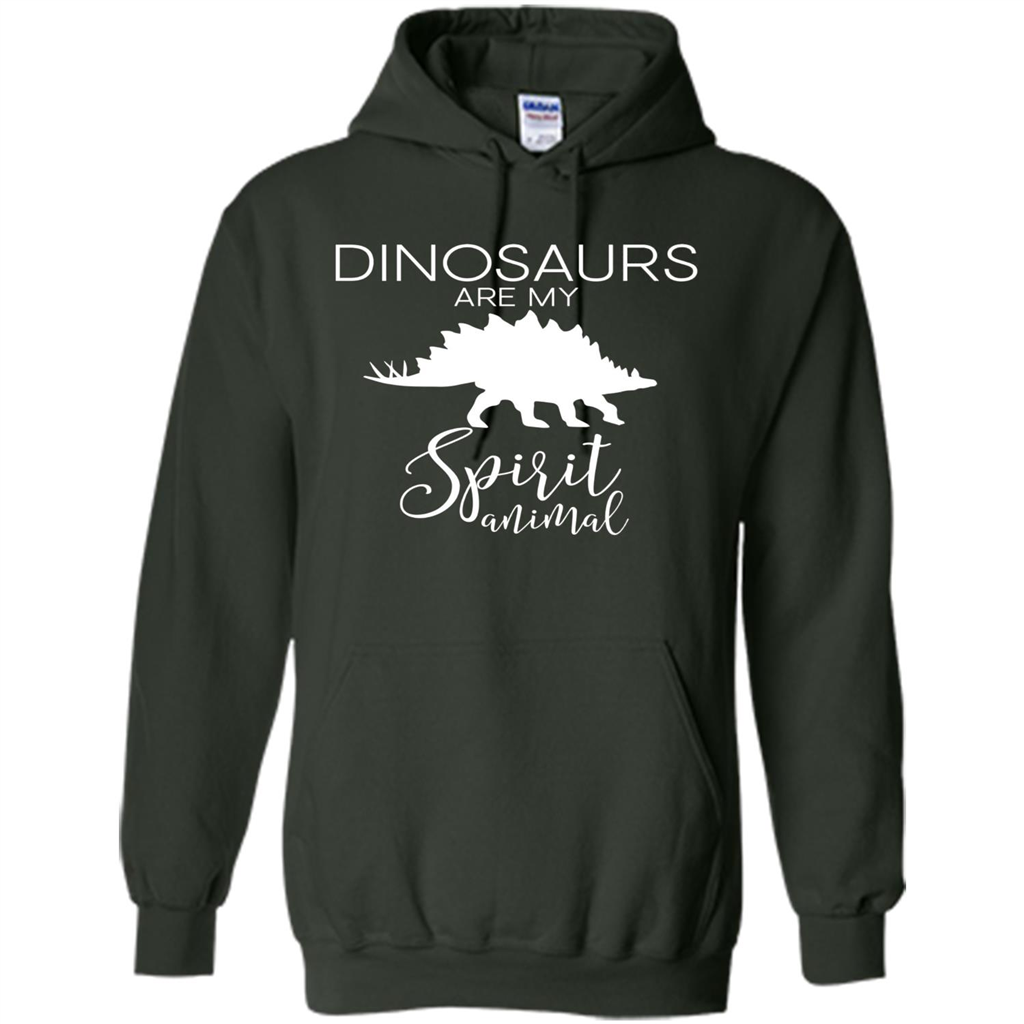 Dinosaur T-Shirt Dinosaurs Are My Spirit Animal Forest Green