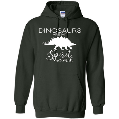 Dinosaur T-Shirt Dinosaurs Are My Spirit Animal Forest Green
