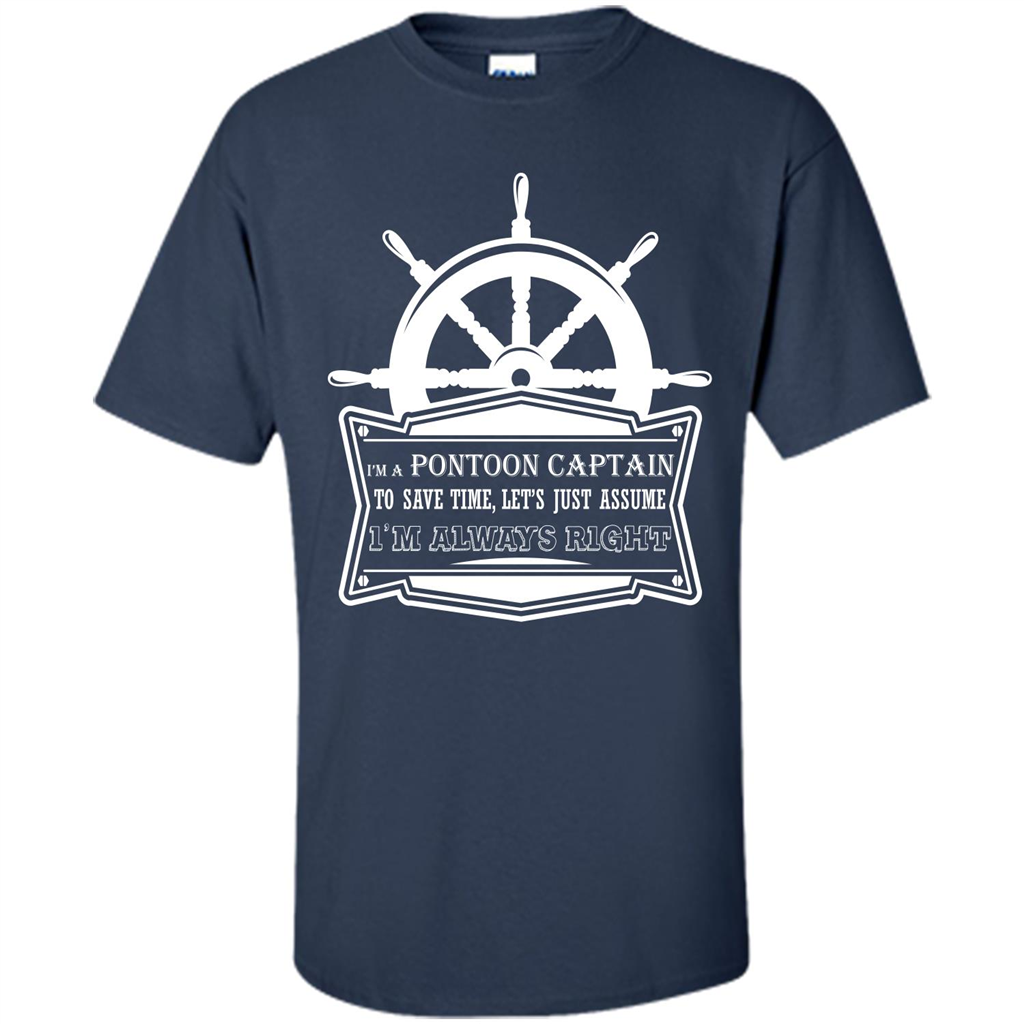 I'm A Pontoon Captain T-shirt Navy