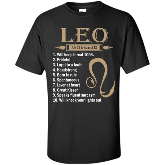 Leo Facts T-shirt Black