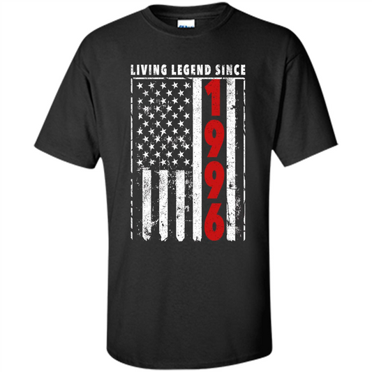 Happy Birthday Shirt Living Legend Since 1996 Black