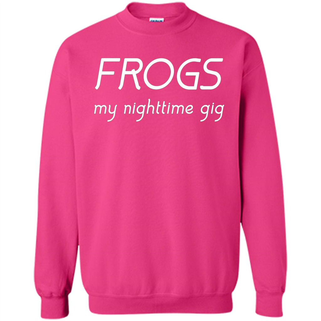 Frogs My Nighttime Gig T-shirt Heliconia