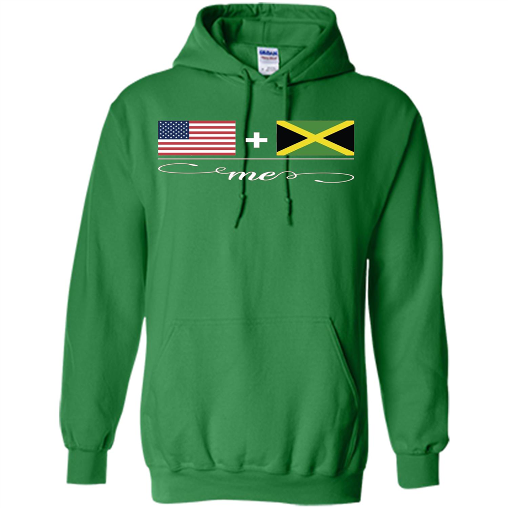 American + Jamaican = Me USA and Jamaica Flags T-shirt