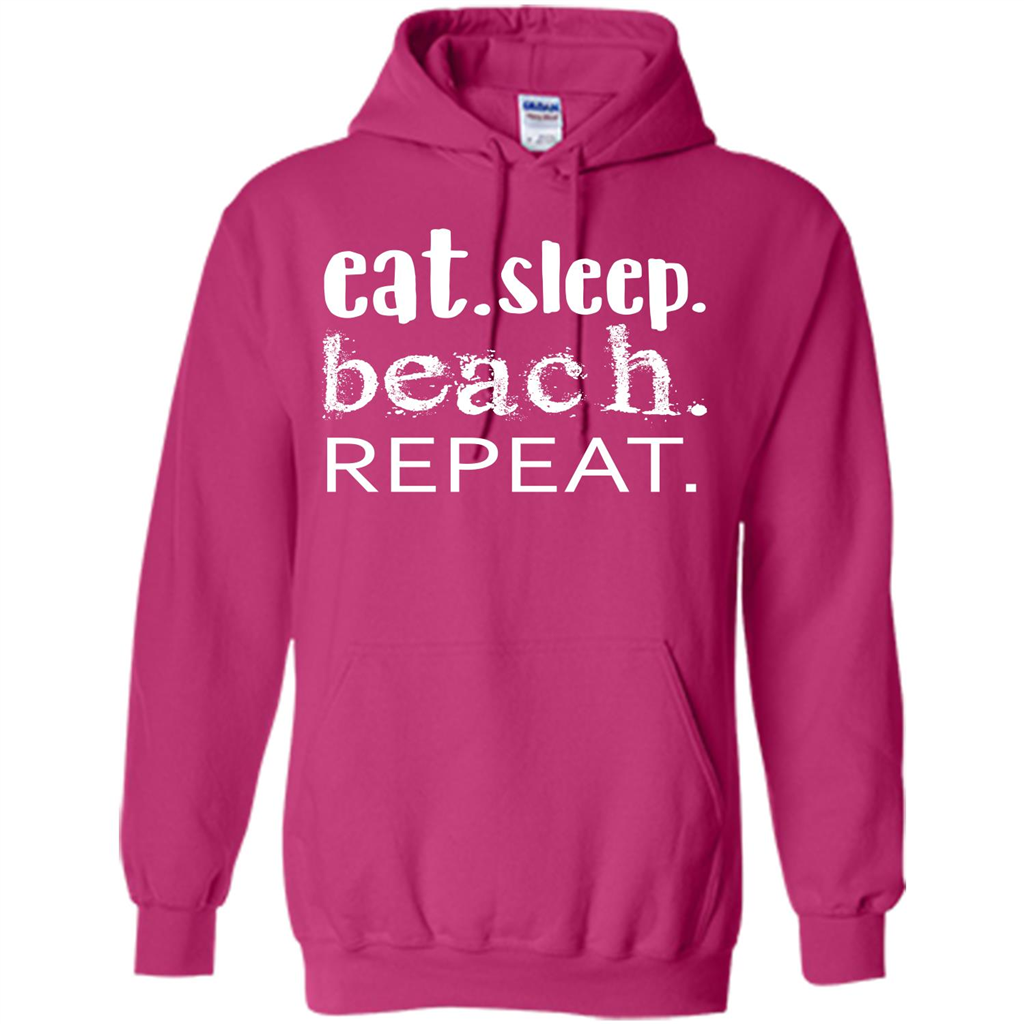 Eat Sleep Beach Repeat T-shirt Heliconia