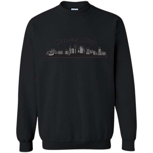 Kansas City Skyline T-shirts Black