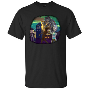 Doctorwho Vs Rick And Morty T-shirt