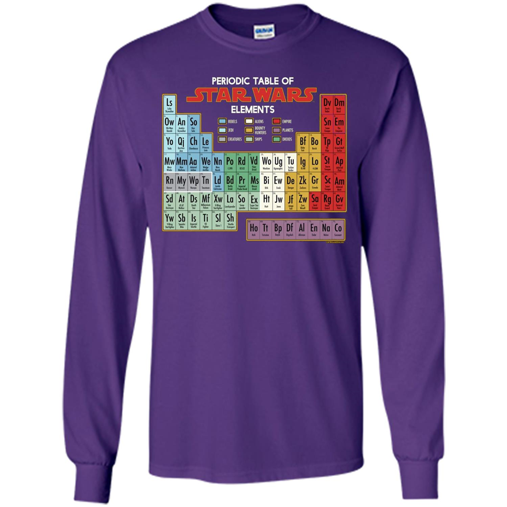 Movie T-shirt Periodic Table of Elements Graphic T-Shirt Purple