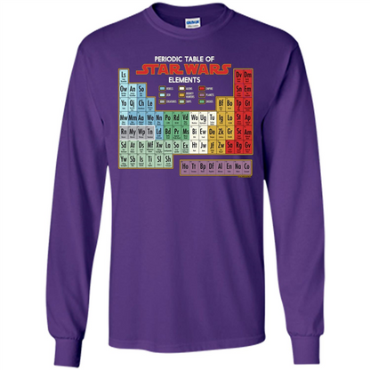 Movie T-shirt Periodic Table of Elements Graphic T-Shirt Purple