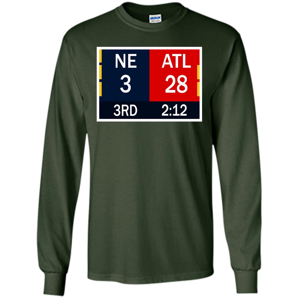 NE 3 ATL 28 Final T-shirt 2 Sides 1 Game Forest Green