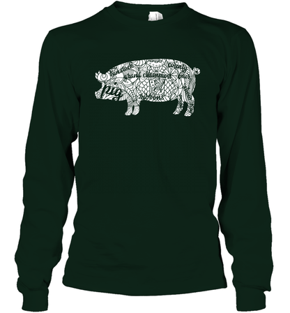 Pig Grand Champion Shirt Long Sleeve T-Shirt Long Sleeve T-Shirt Forest Green