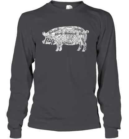 Pig Grand Champion Shirt Long Sleeve T-Shirt Long Sleeve T-Shirt Dark Heather
