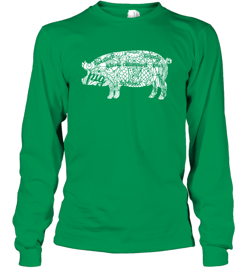Pig Grand Champion Shirt Long Sleeve T-Shirt Long Sleeve T-Shirt Irish Green