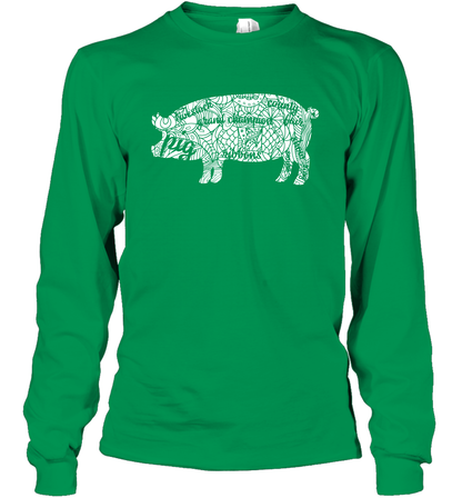 Pig Grand Champion Shirt Long Sleeve T-Shirt Long Sleeve T-Shirt Irish Green