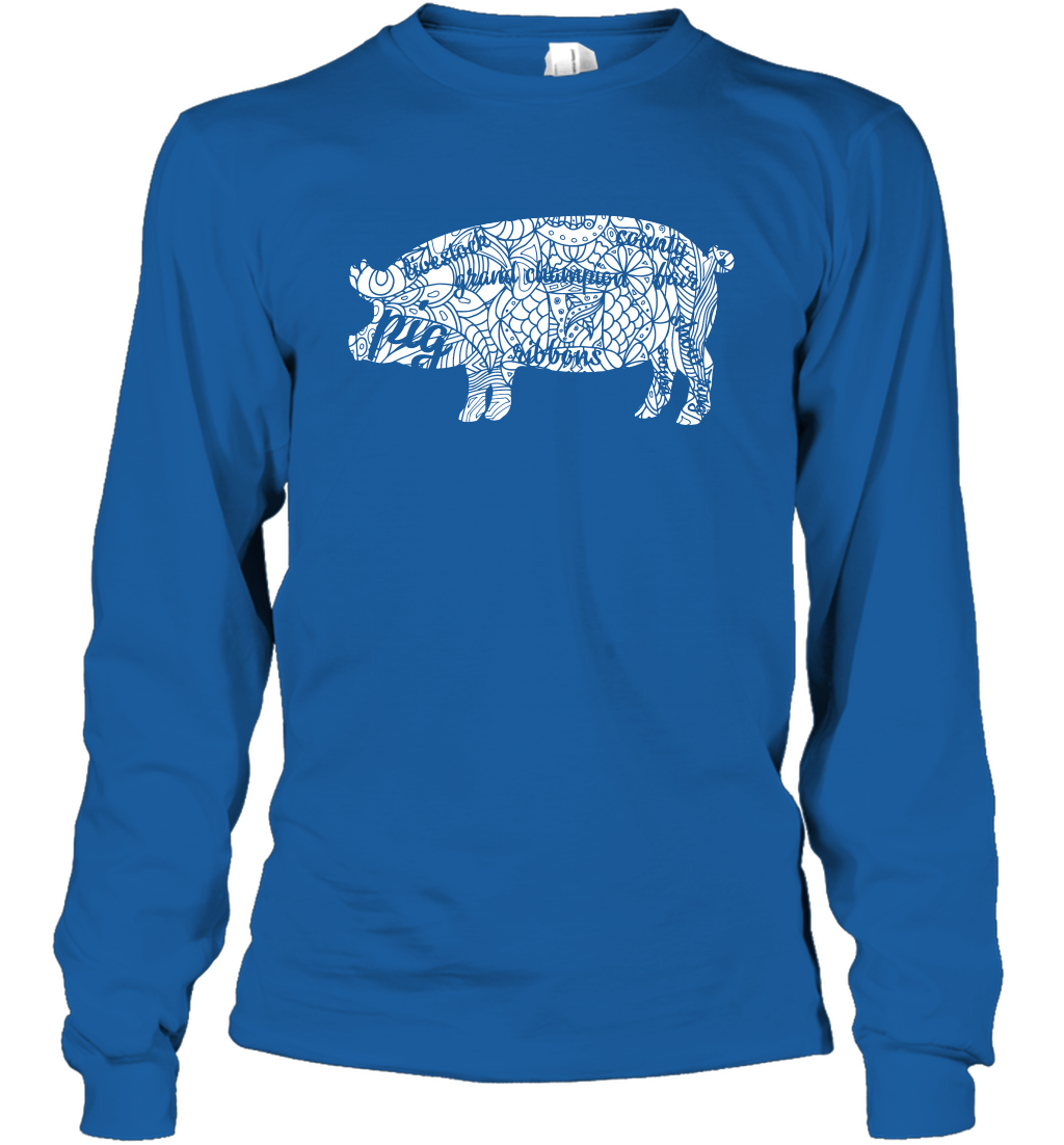 Pig Grand Champion Shirt Long Sleeve T-Shirt Long Sleeve T-Shirt Royal