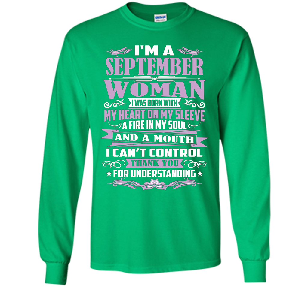 I'm A September Woman T-shirt Irish Green