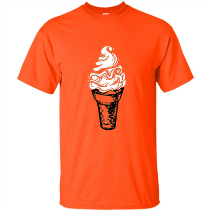 Ice Cream Day T-Shirts Ice Cream Lovers Orange