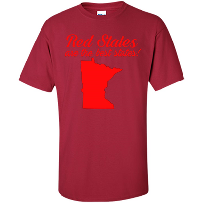 Minnesota T-Shirt Red States Are The Best States Cardinal