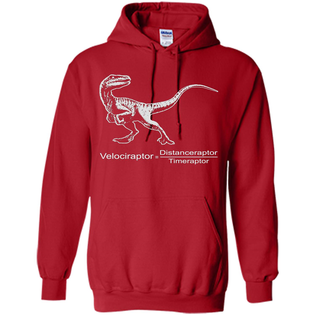 Velociraptor Distanceraptor Timeraptor T-shirt Red
