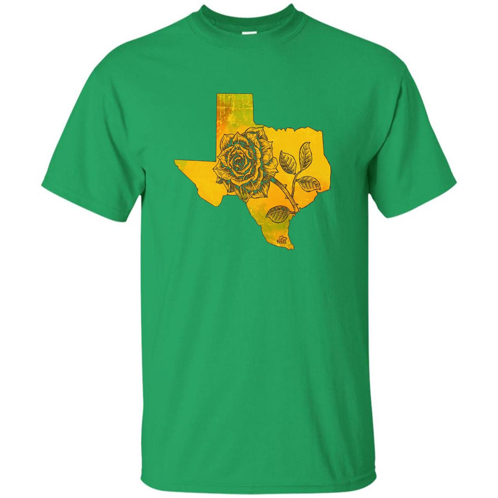 Yellow Rose Of Texas T-Shirt Irish Green