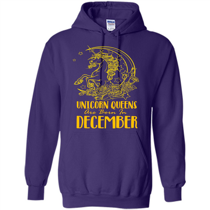 December Unicorn T-shirt Unicorn Queens Are Born In December Purple