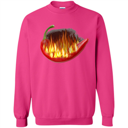 Hot Pepper On Fire T-shirt Heliconia