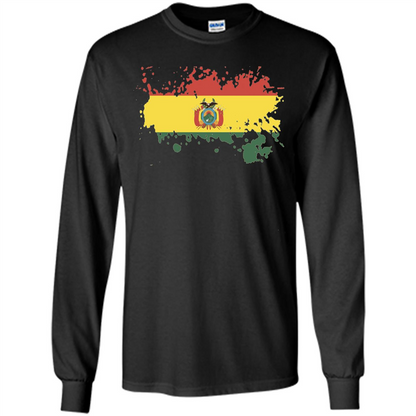 Flag of Bolivia Bolivian T-shirt Black