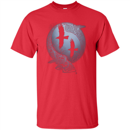 Odin's Revens T-shirt Red