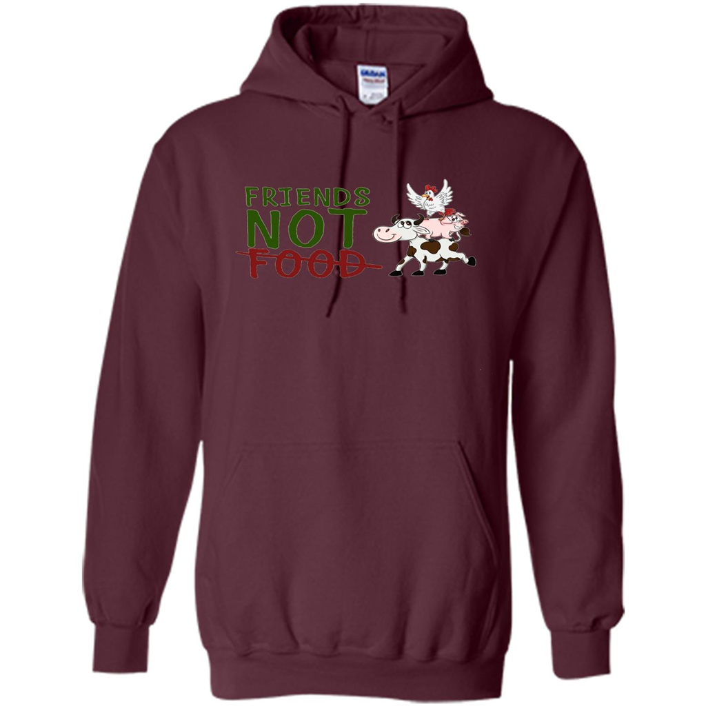 Friends Not Food T-Shirt Maroon