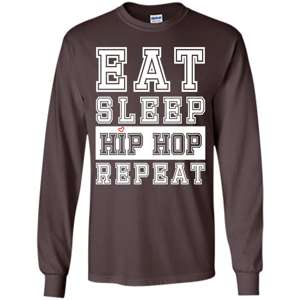Eat Sleep Hip Hop Repeat T-shirt Dark Chocolate
