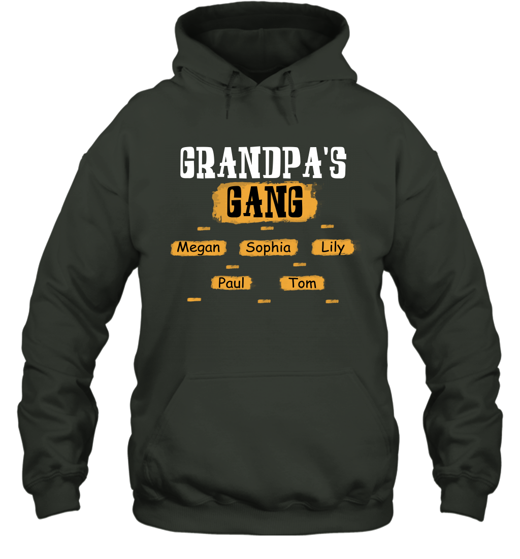 Grandpa's Gangs (Customized Name) Hoodie Hoodie Forest