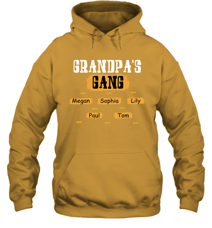 Grandpa's Gangs (Customized Name) Hoodie Hoodie Gold