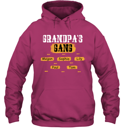 Grandpa's Gangs (Customized Name) Hoodie Hoodie Heliconia