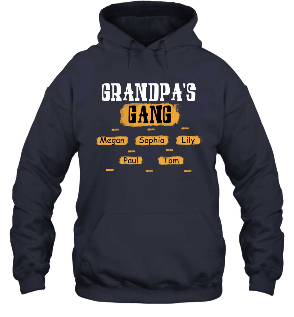 Grandpa's Gangs (Customized Name) Hoodie Hoodie Navy