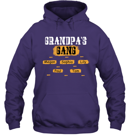 Grandpa's Gangs (Customized Name) Hoodie Hoodie Purple