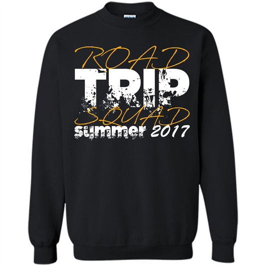 Summer T-shirt Road Trip Squad Summer 2017 Black