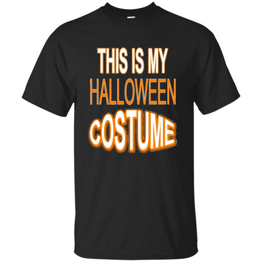 Halloween T-shirt This Is My Halloween Costume T-shirt Black