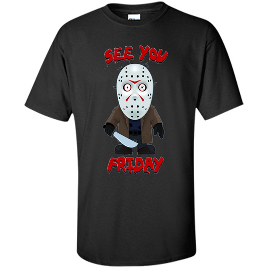 Friday The 12th T-shirt See You Friday Black