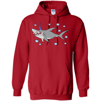 Unishark T-shirt Unicorn + Shark Red