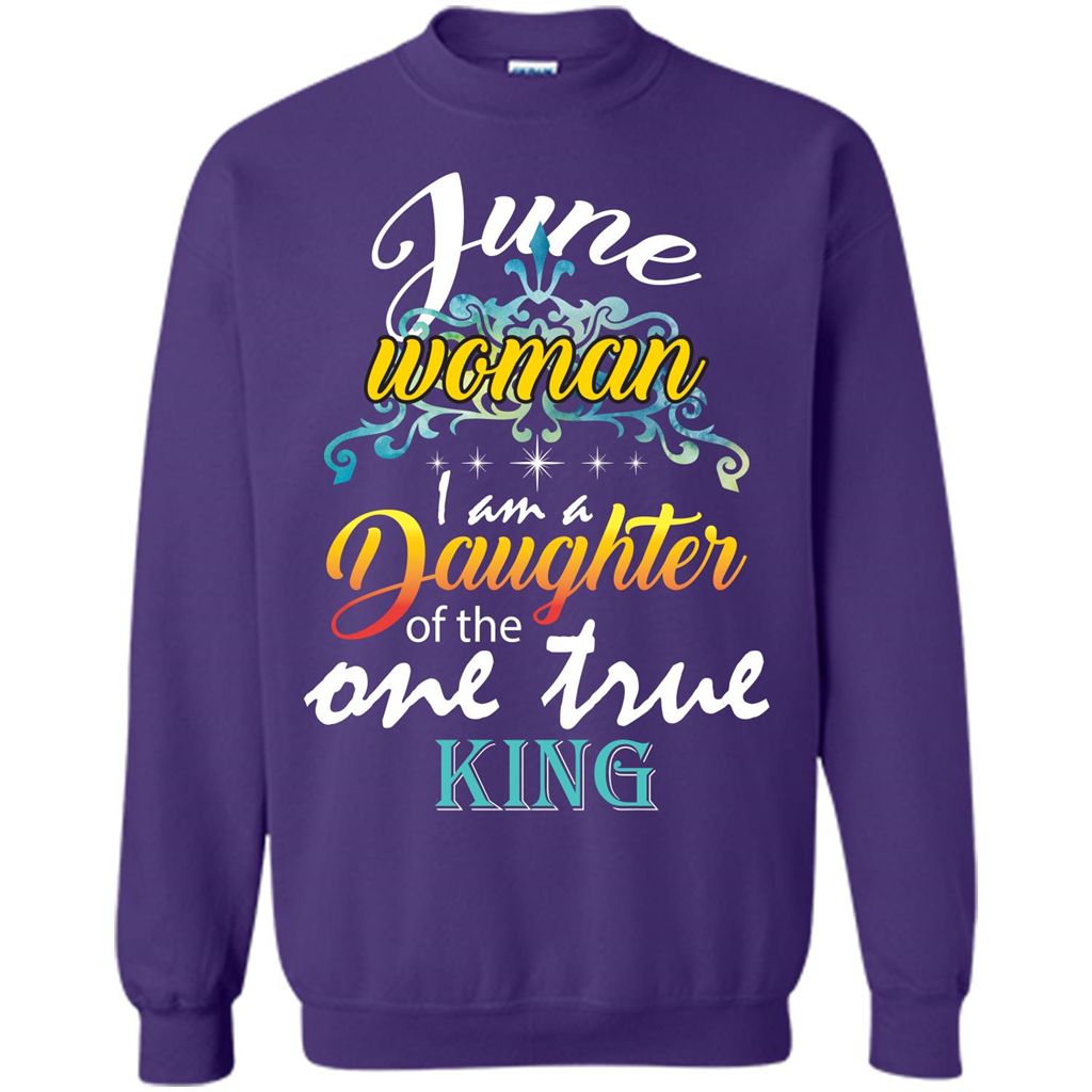 June Woman I Am A Daughter Of The One True King T-shirt Orange