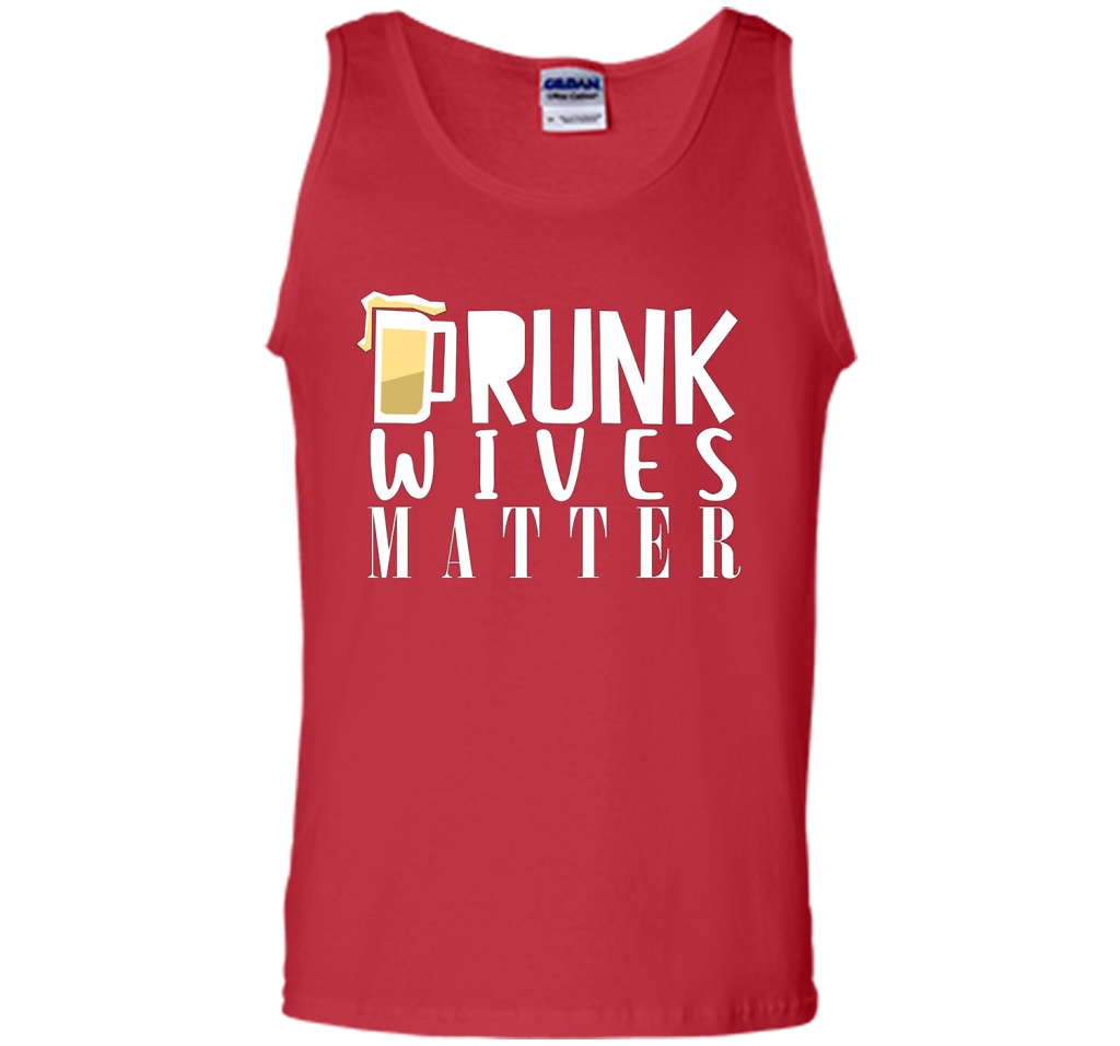 Wife T-shirt Drunk Wives Matter T-shirt Red