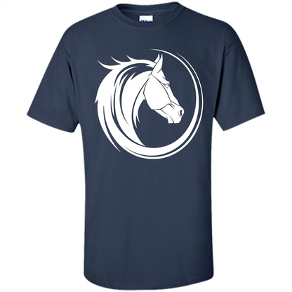 Horse Lover T-shirt Horse Circle Navy