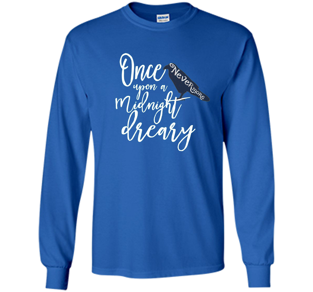 Poe Raven Shirt, Bookworm Shirt Literary Gifts cool shirt Royal