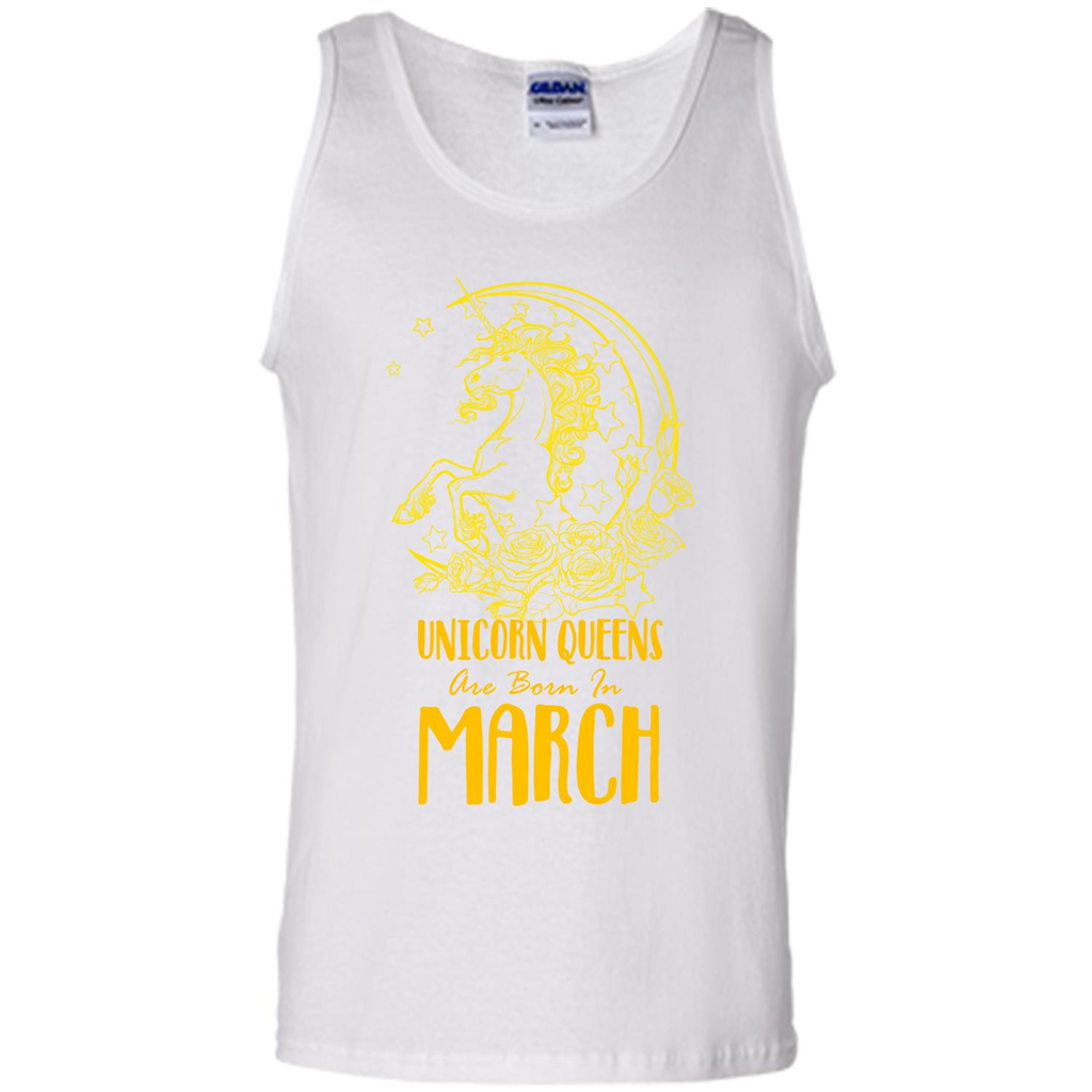 March Unicorn T-shirt Unicorn Queens Are Born In March White