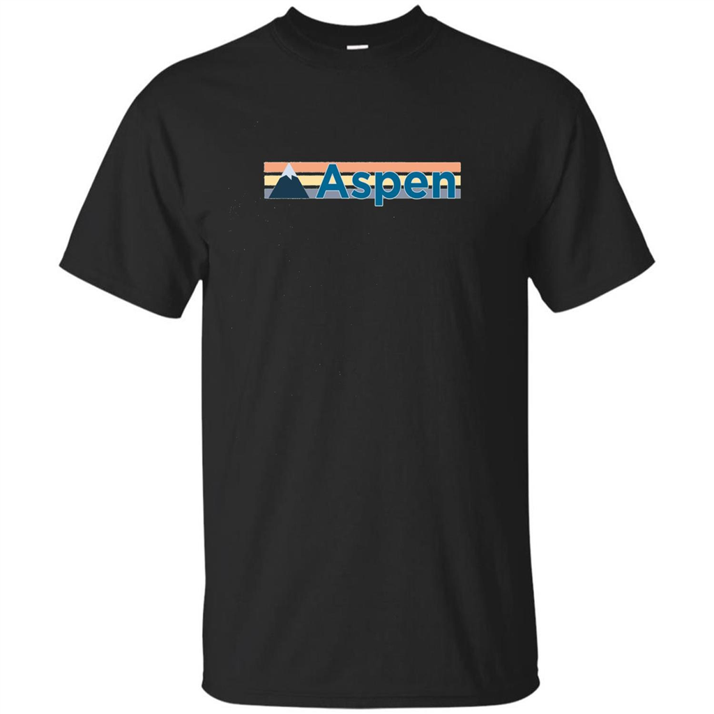 Aspen Retro Mountain T-shirt Royal