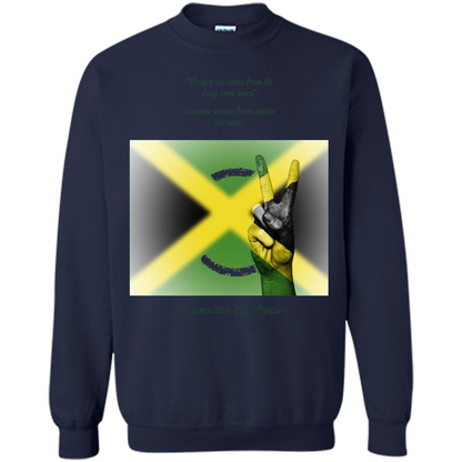 Jamaican Pride T-shirt Jamaican And Proud Navy