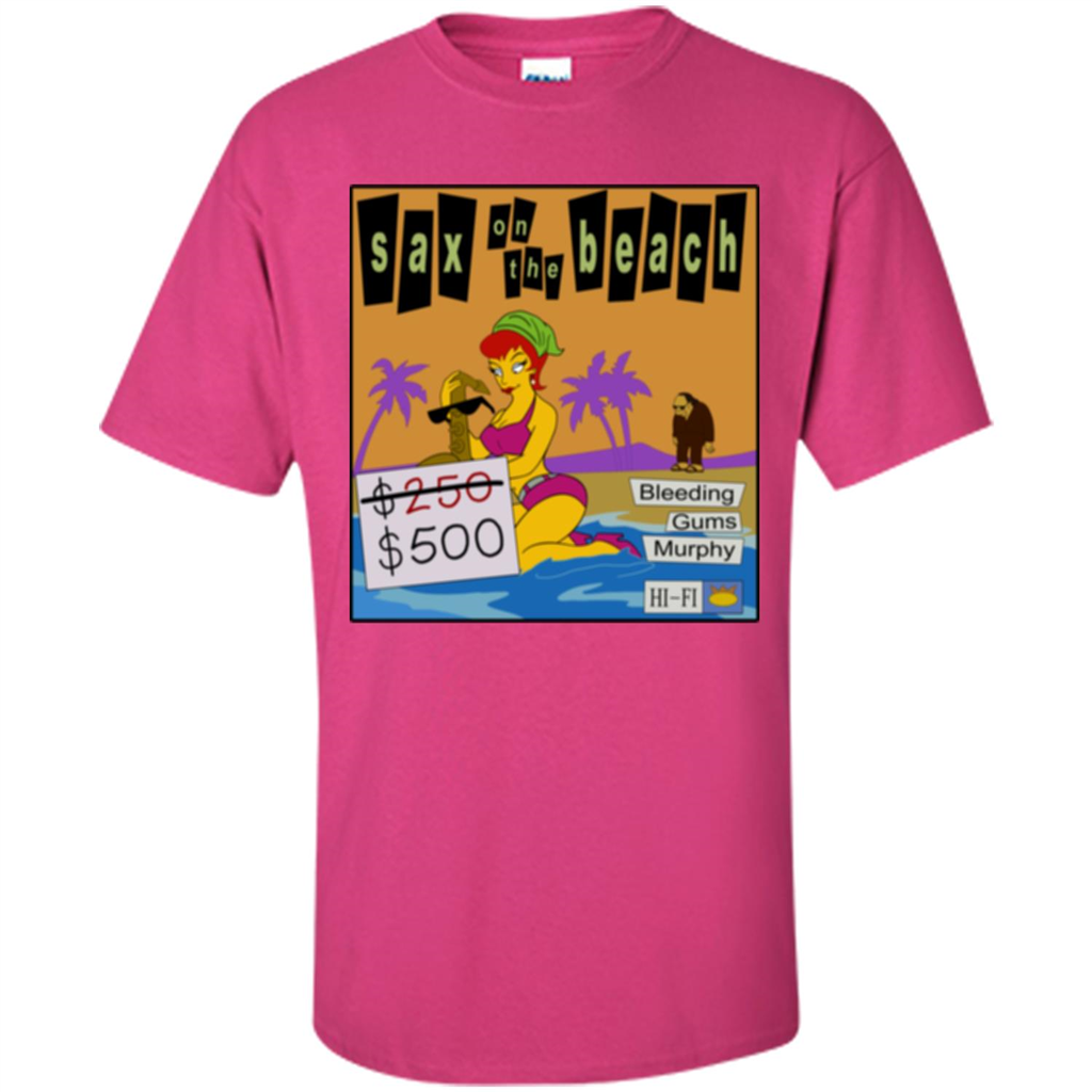 Sax on the Beach Discount Edition T-shirt Heliconia